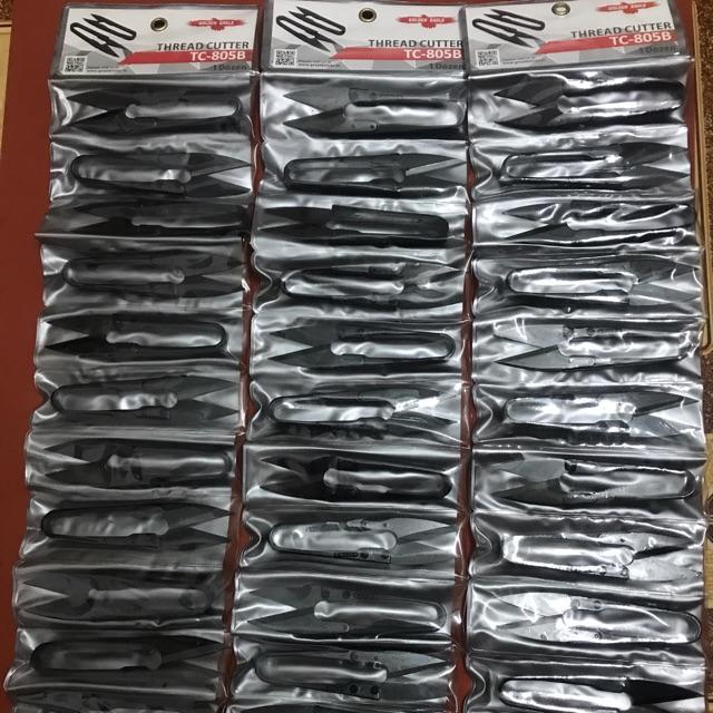 Kéo cắt chỉ nhựa đen 12c/vĩ