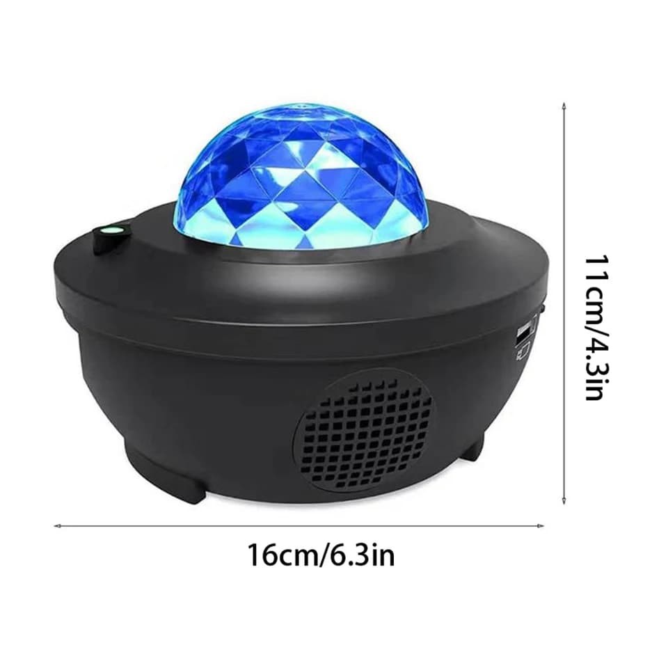 Đèn trang trí chiếu sao tích hợp loa bluetooth phát nhạc, đèn led laser 16 màu phiên bản PREMIUM trang trí sân khấu, phòng ngủ có điều khiển từ xa