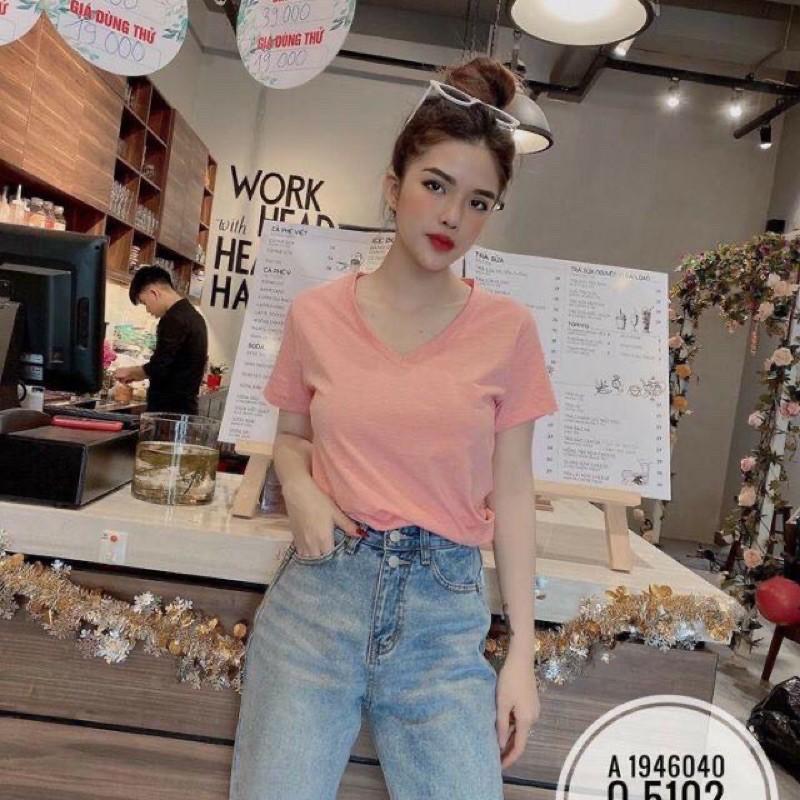 ÁO GAP CỔ TIM CHẤT COSTON CUỘN GIẤY