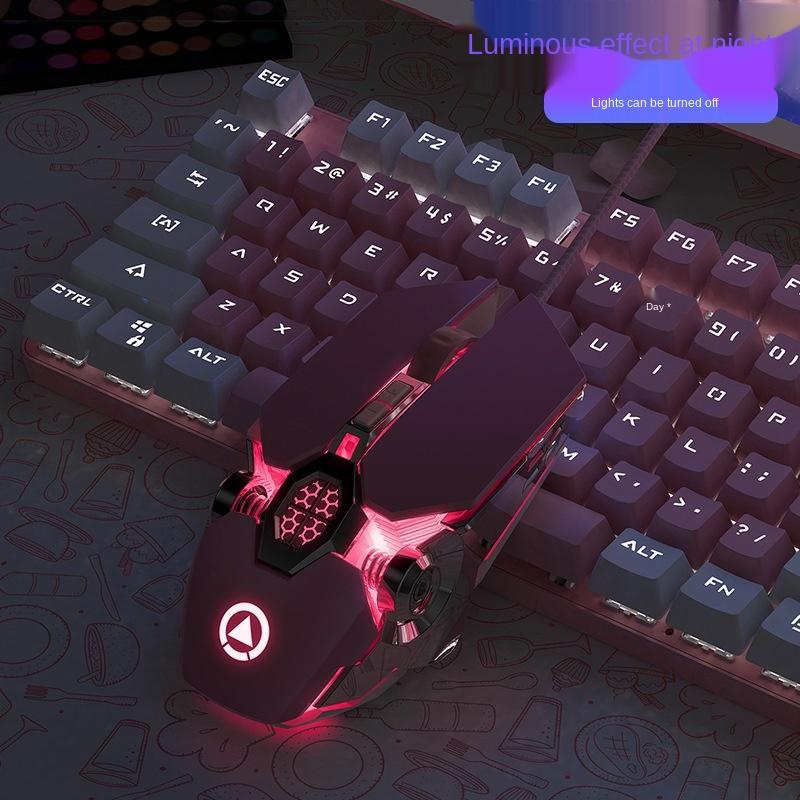 3200Dpi Hồng Chuột Chơi Game Có Dây Bé Gái Dễ Thương Hay Cơ Học Chơi Game Macro Silent Chuột Văn Phòng Cho PC Máy Tính Bảng Trò Chơi