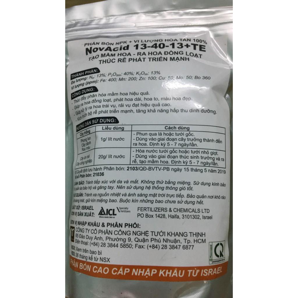 Phân Bón Cao Cấp Từ Israel NovAcid 13-40-13+TE gói 1kg