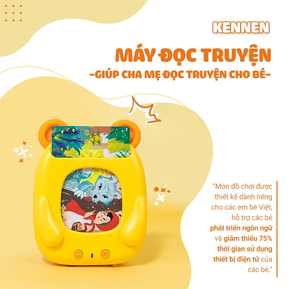 Máy Đọc Truyện Flashcard Song Ngữ Anh Việt - Máy Đọc Truyện Song Ngữ Kennen Kể Truyện Đêm Khuya Ru Bé Ngủ Ngon