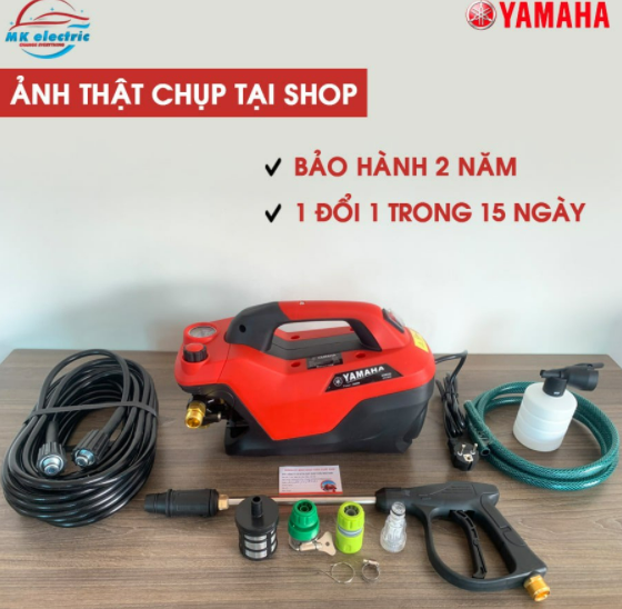 Máy rửa xe mini I Máy rửa xe cao áp YAMAHA 2800W HA889 - Có áp chống giật - Chống cháy