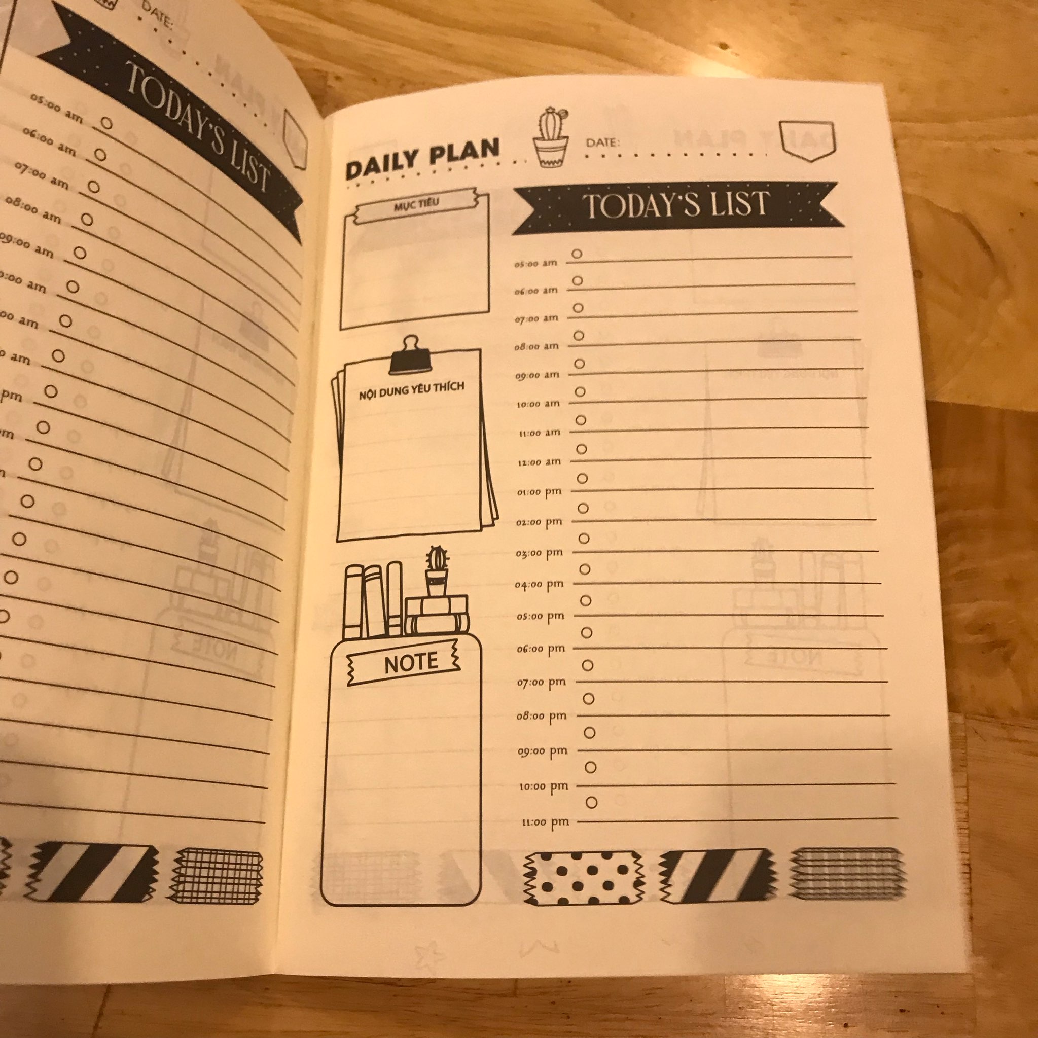 Sổ tay Study planner kế hoạch học tập 