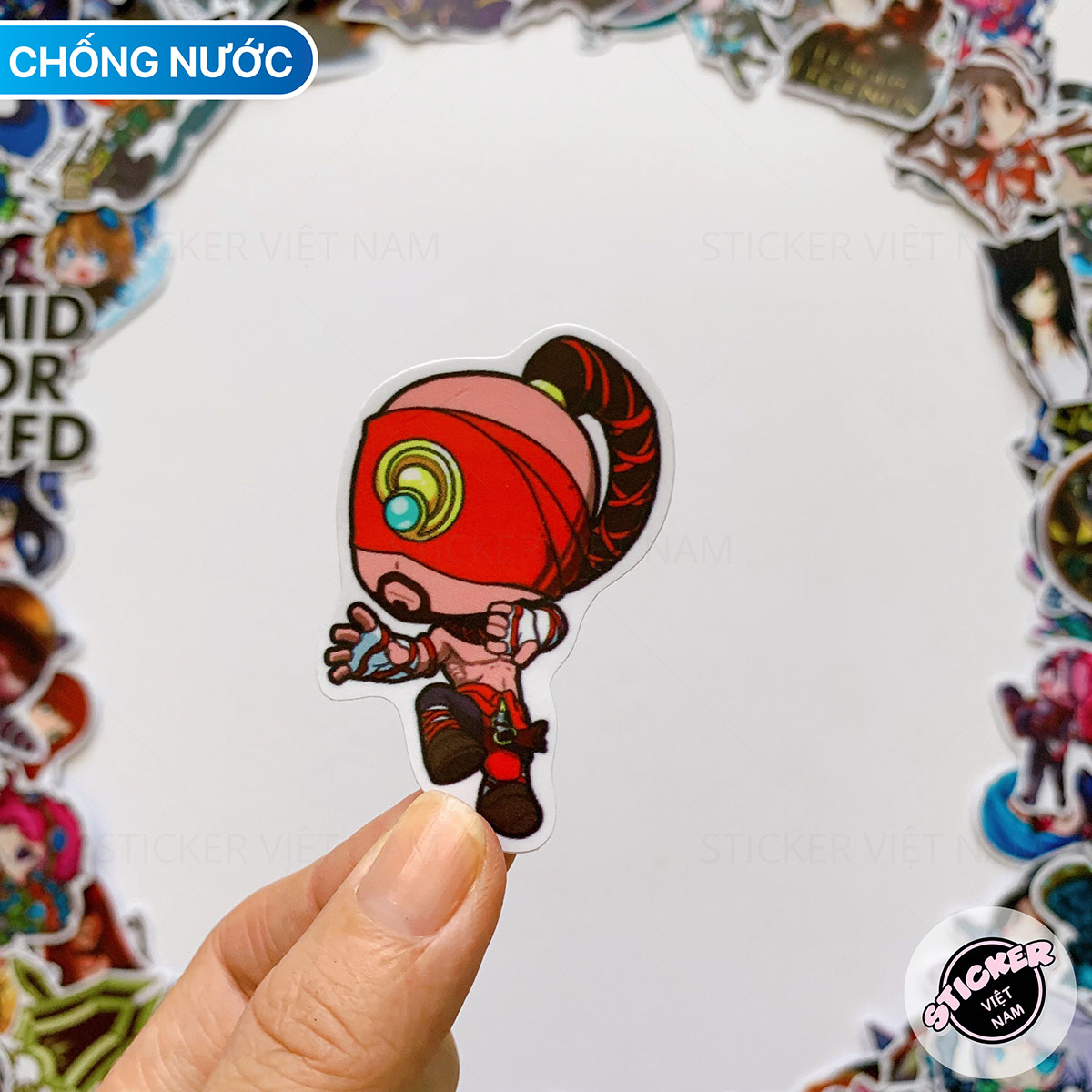 Sticker LIÊN MINH HUYỀN THOẠI - LOL - Dán Trang Trí - Chất Liệu PVC Cán Màng Chất Lượng Cao Chống Nước, Chống Nắng, Không Bong Tróc Phai Màu