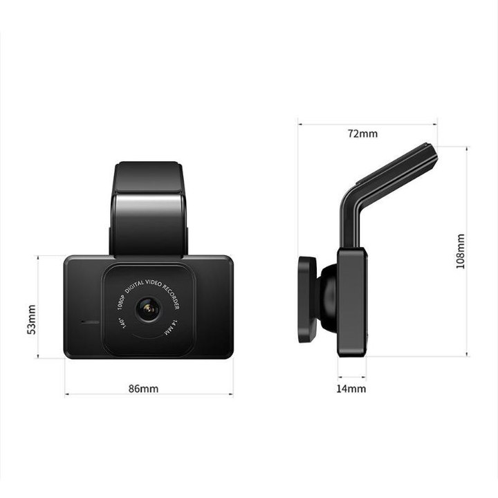 Camera hành trình ô tô, xe hơi Phisung K10 tích hợp camera sau Wifi GPS