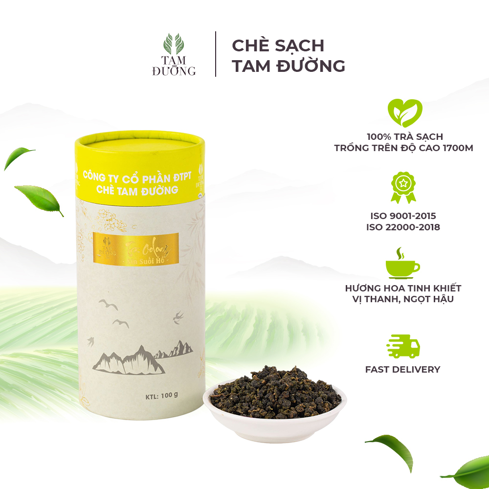 Trà Oolong Sin Suối Hồ Chính Hiệu Tam Đường Hương Thơm Dịu Thanh, Vị Chát Ngọt Hậu Lâu Dài