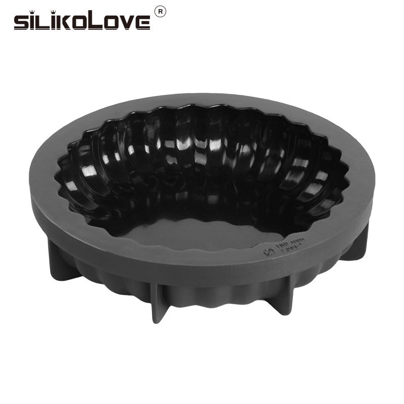 SILIKOLOVE 7Inch Tròn Mousse Khuôn Khuôn Silicon Cho Bánh Mousse Cho Nhà Bếp Sugaring Bánh Ngọt Dụng Cụ Làm Bánh Phụ Kiện