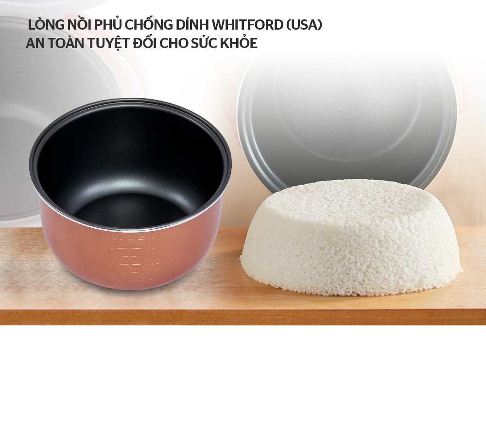 Nồi Cơm Điện 1.8L Happy Time Sunhouse HTD8521 - Màu Ngẫu Nhiên - Hàng Chính Hãng