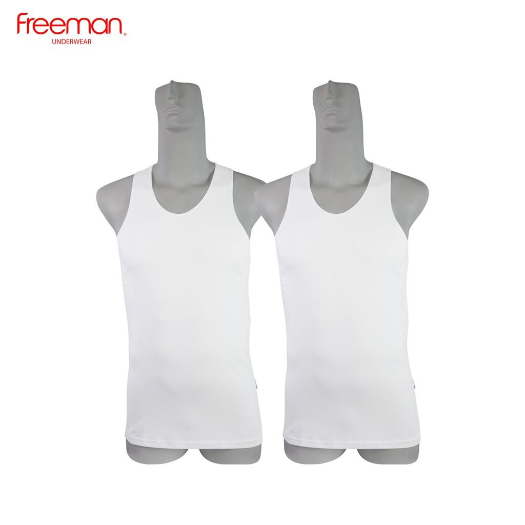 Combo 2 Áo thun nam ba lỗ viền áo mỏng cotton FREEMAN ASF207