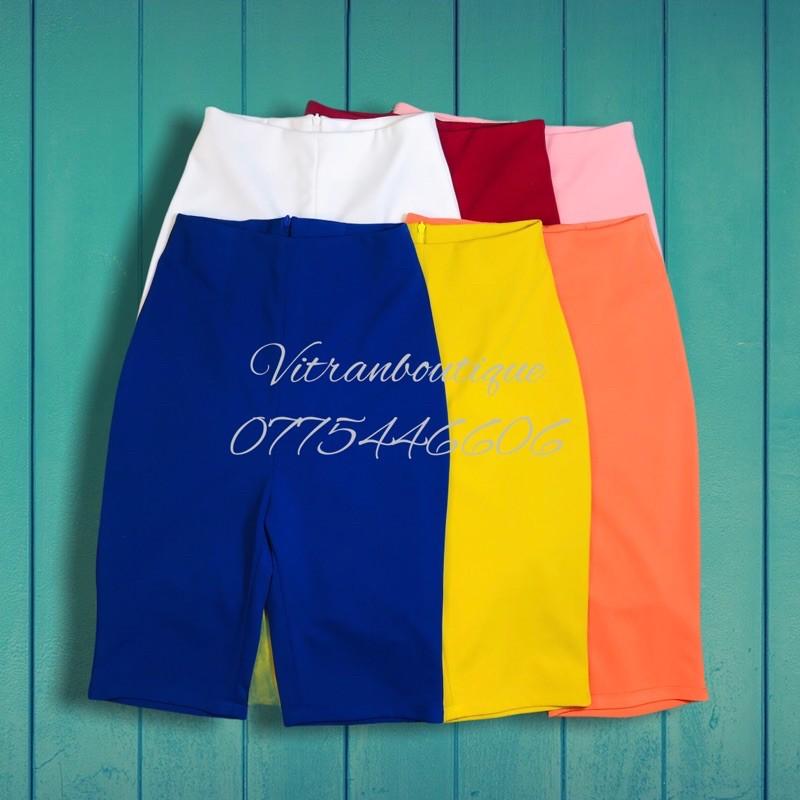 quần short biker nhiều màu liền cạp có khoá kéo, short ngố, short lửng, thun umi, thể thao