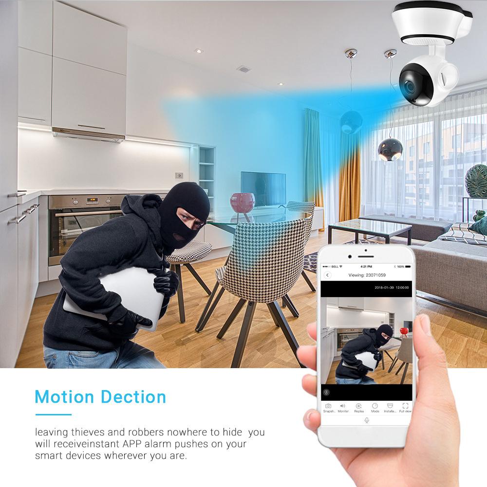 Q6 720P Smart WiFi Camera Indoor Wireless Monitor Camera Supports Two-Way Talk Night Vision Motion Detection