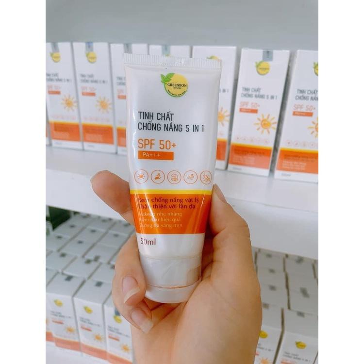 Kem chống nắng vật lý 50ml SPF 50+, PA+++ GreenBon Cosmetics