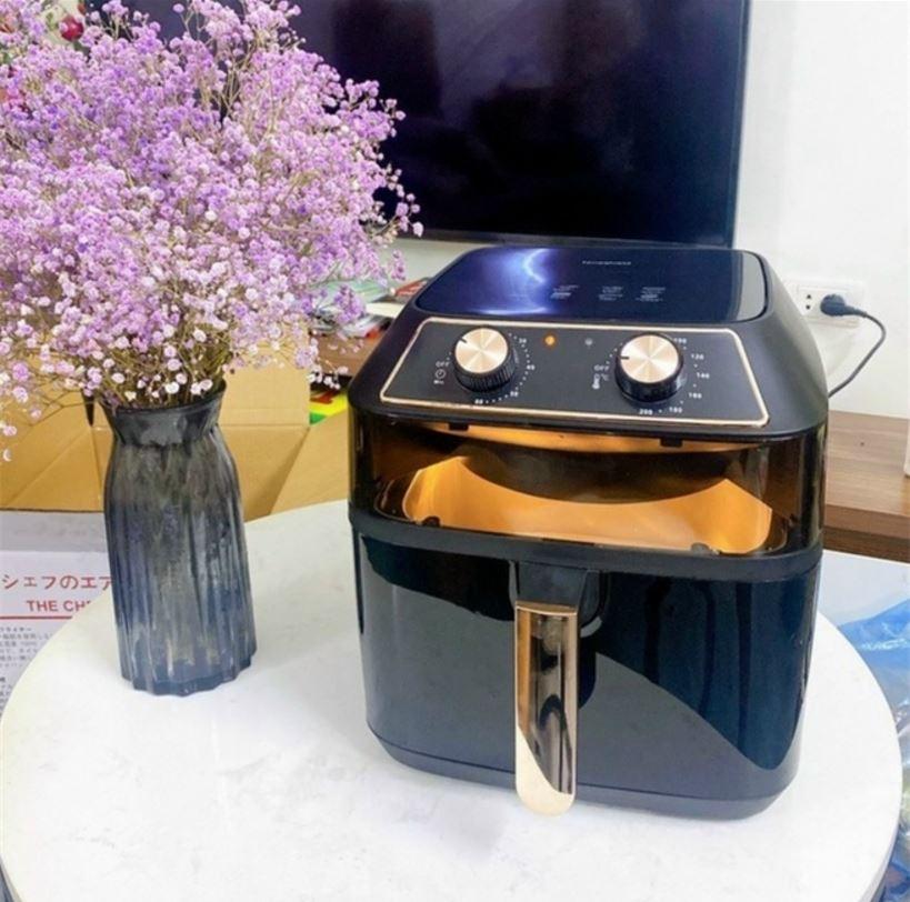 Nồi Chiên Không Dầu NINE SHIELD KB-8001M - Dung Tích Lớn 10 Lít - Chế Độ Đảo Tự Động - Công Nghệ Làm Nóng Đối Lưu
