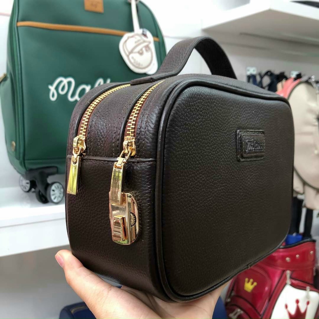 Túi golf cầm tay  Clutch Da Bò khóa số bảo mật cao TCT08