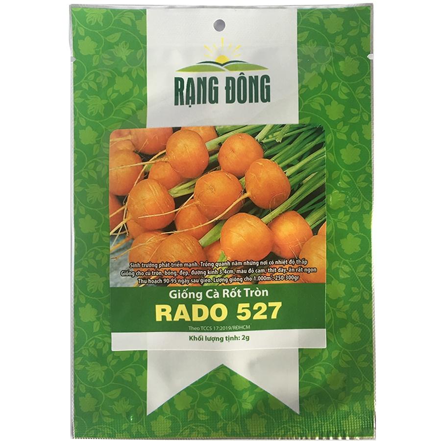 Hạt giống Cà rốt củ tròn Rado, đóng gói 2gr