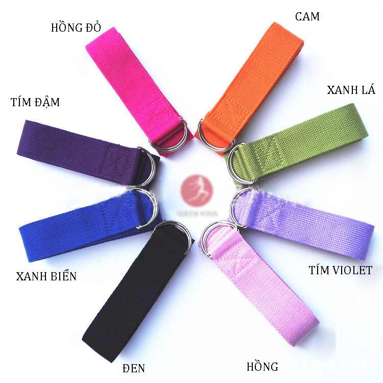 Dây Tập Yoga Sợi Cotton - Tím Violet