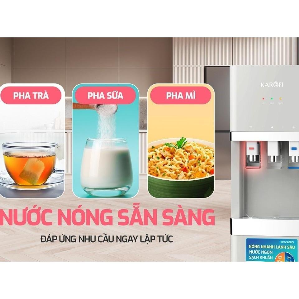 Máy nóng lạnh Karofi HCV208G - Công nghệ làm lạnh Block - Miễn phí lắp đặt toàn quốc - Hàng Chính Hãng