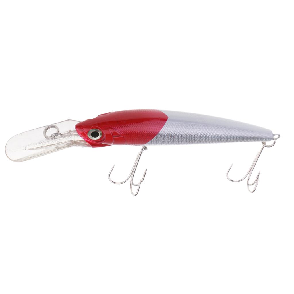 Artficial Minnow Fishing Lure Plastic Hard Bait Crankbait Hook Fishing Tackle 18cm/80g