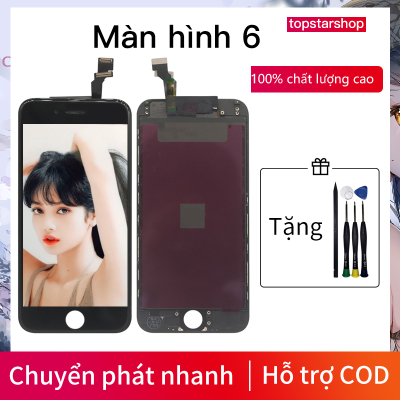 Màn hình LCD cho IP 6 Màn hình cảm ứng lắp ráp thay thế 100% thử nghiệm không có pixel chết + công cụ miễn phí