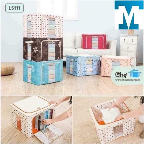 Hộp Đựng Chăn Màn ,Quần áo Đa Năng Thông Minh Màn Túi Bằng Vải Khung Thép Kim Loại Chịu Lực Tmark