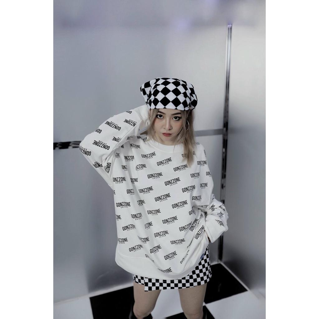 Áo Sweater Form Rộng Mùa Đông Sweater Gozzone - Màu Trắng