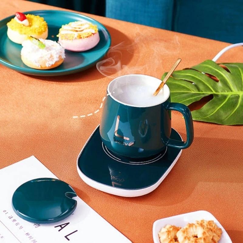 Bộ máy chưng yến hâm sữa, đồ uống tiện lợi kèm cốc sư LUCKY phong cách Hoàng gia