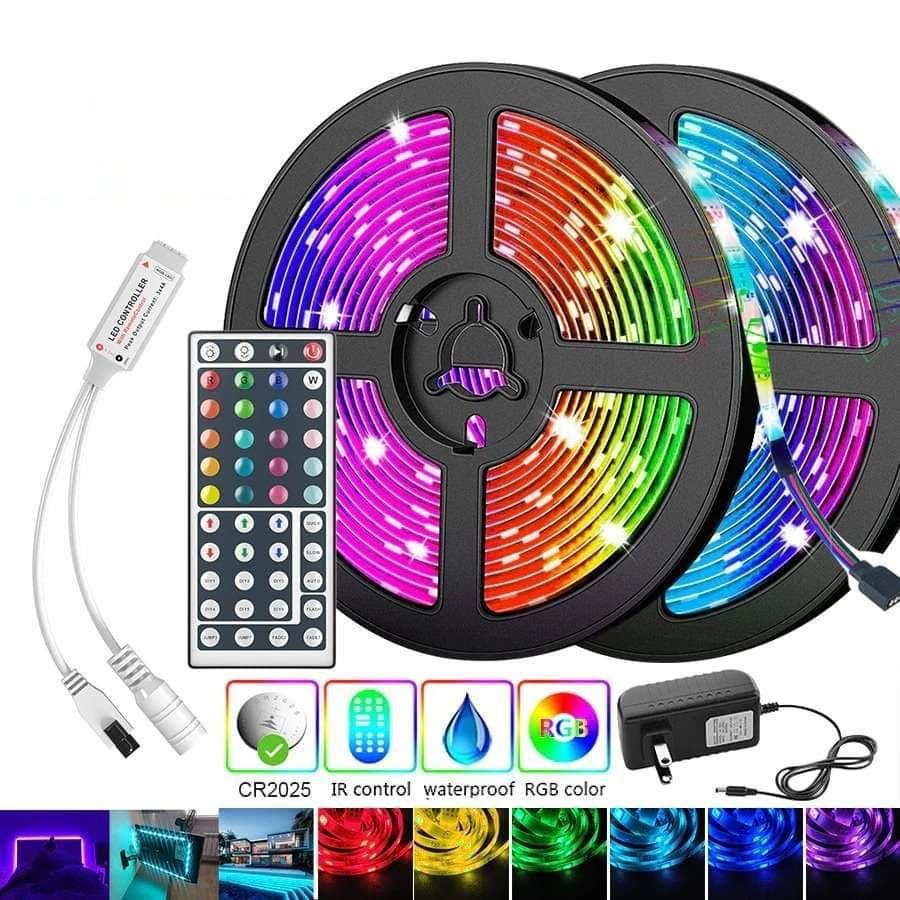 Đèn led trang trí 5m rgb có điều khiển từ xa 44 phím chống nước