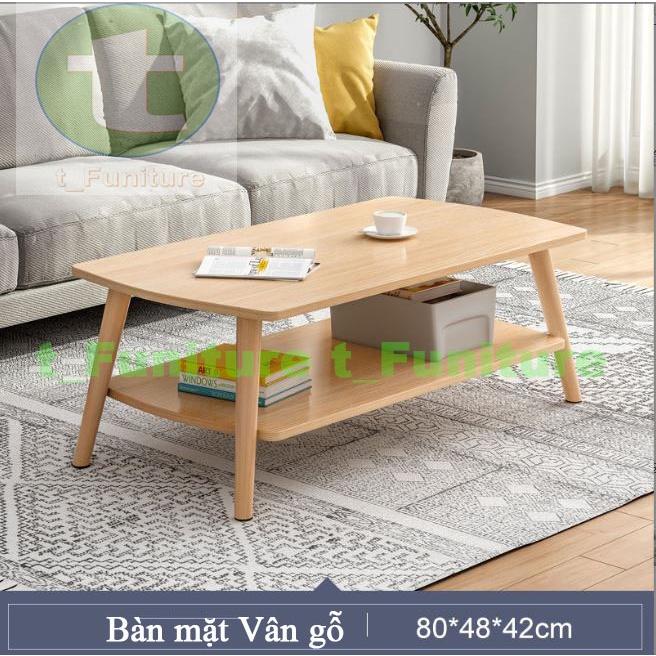 Bàn sofa, bàn trà 2 tầng phong cách Bắc Âu hiện đại