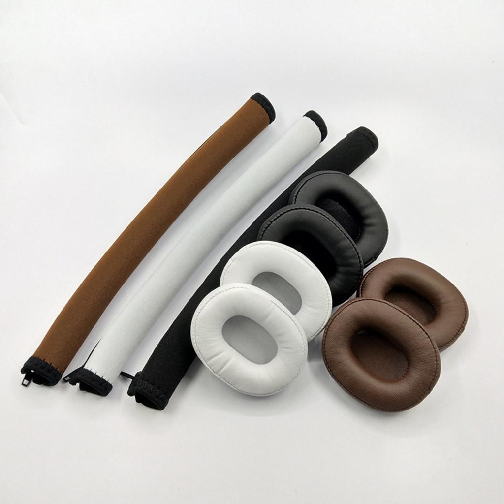 【ky】Faux Leather Foam Earpad Cushion Headband for Audio Technica ATH-SR5 ATH-SR5BT