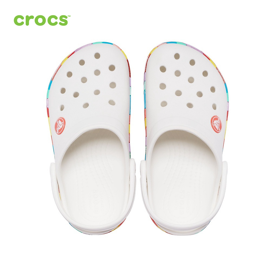 Giày lười trẻ em Crocs Crocband Clog Chevron Beaded - 207007-100
