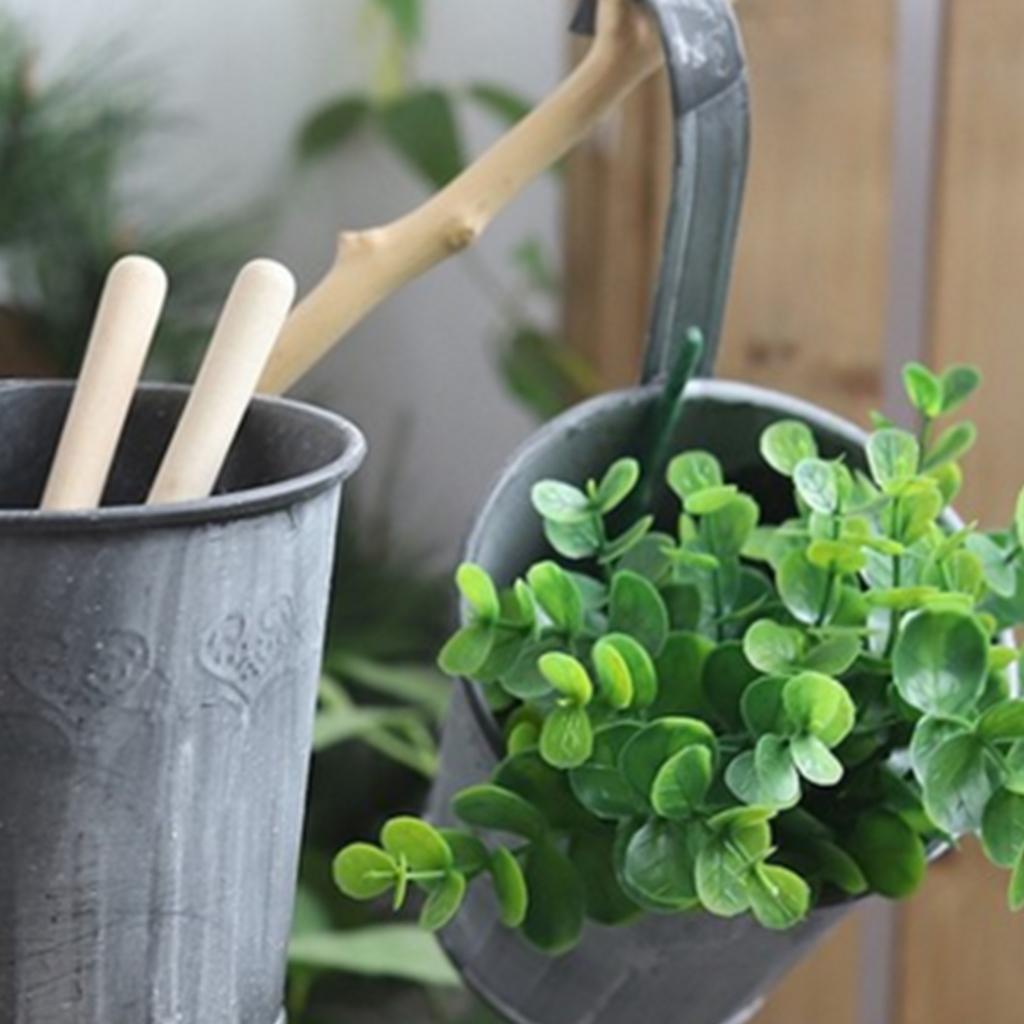 Flower Pot Succulent Bonsai Planter Metal Plant Bucket For Home Garden Yards