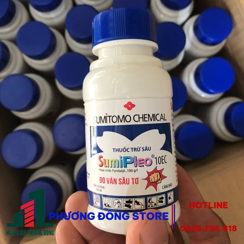 Thuốc trừ sâu SumiPleo 10EC - chuyên sâu tơ và sâu ăn lá - chai 100ml