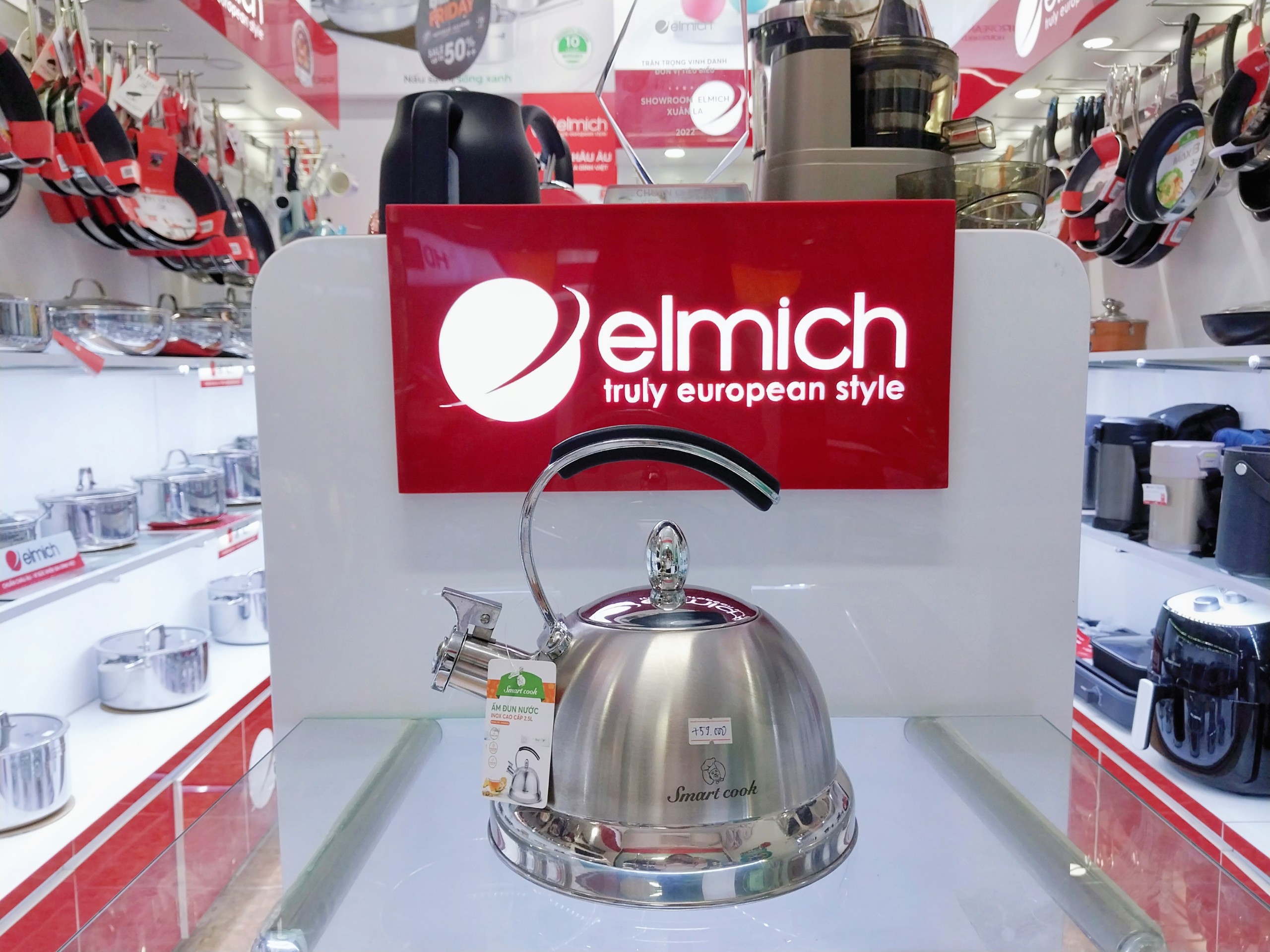 Ấm đun nước inox cao cấp Smartcook 2.5L SM8280OL