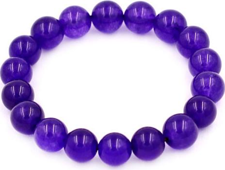 Vòng tay chuỗi hạt Thạch Anh Tím 10 ly 19 hạt - hợp mệnh Hỏa, mệnh Thổ