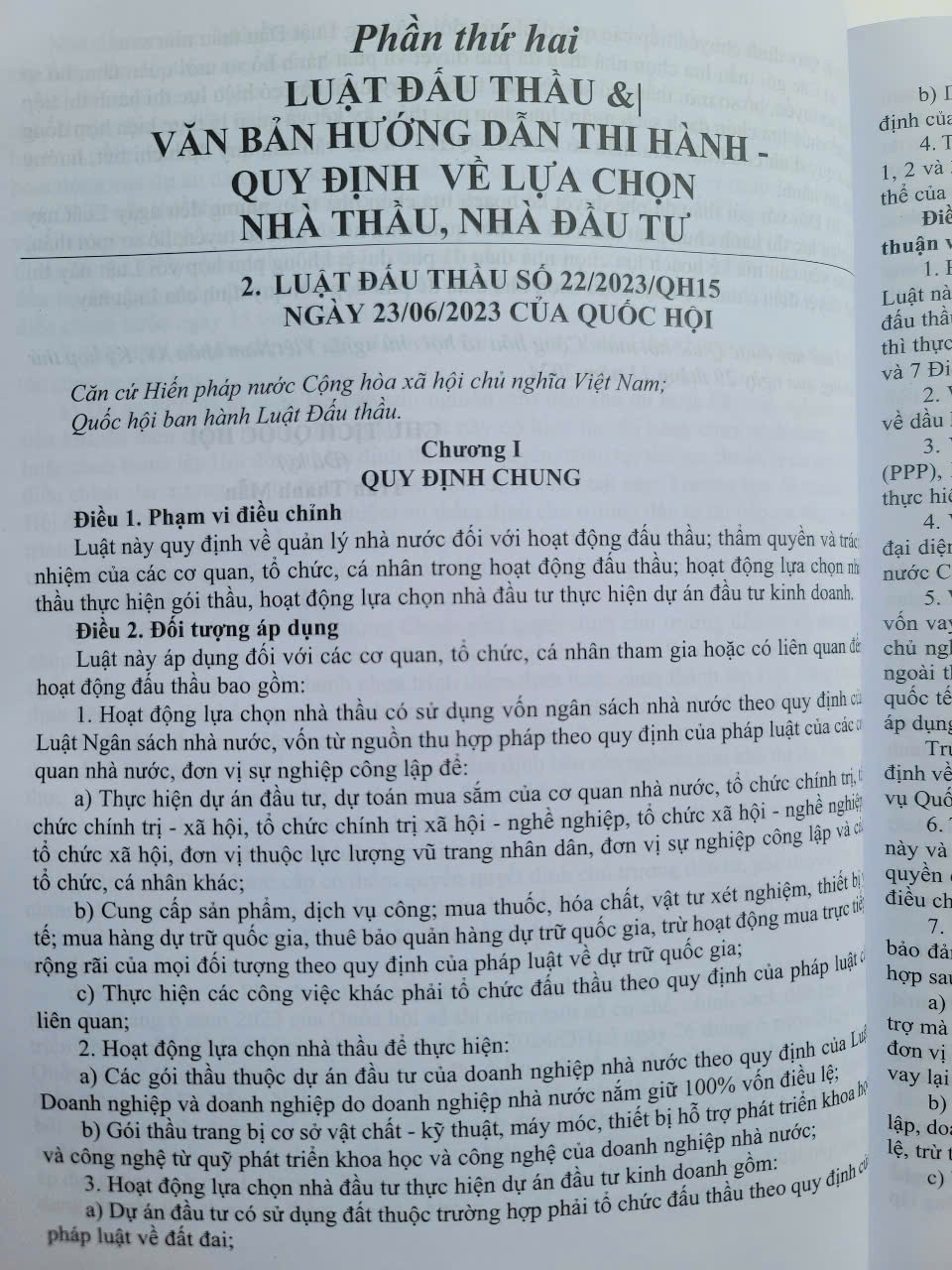 Sách Luật Đấu Thầu sửa đổi, bổ sung và Văn Bản Hướng Dẫn Thi Hành - V2535D