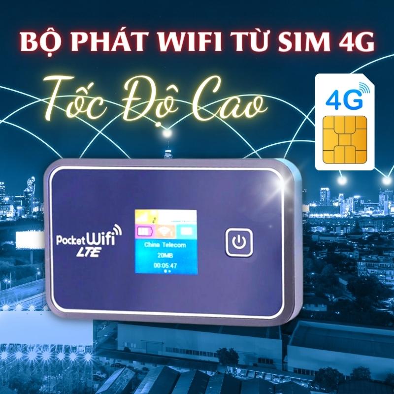 Bộ phát wifi từ sim 4G/5G POCKET H4500 Pin Siêu Khủng 4500MAh