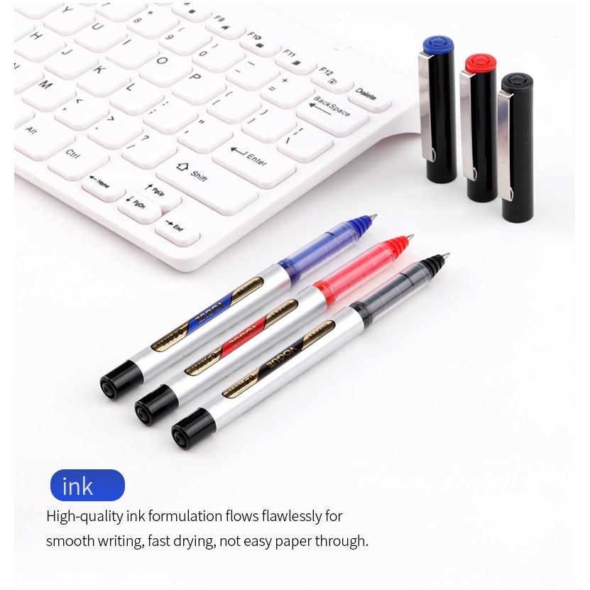 Hộp 12 Cây Bút Ký Tên Mực Nước Lỏng 0.5MM 3 Màu BAOKE/BK109