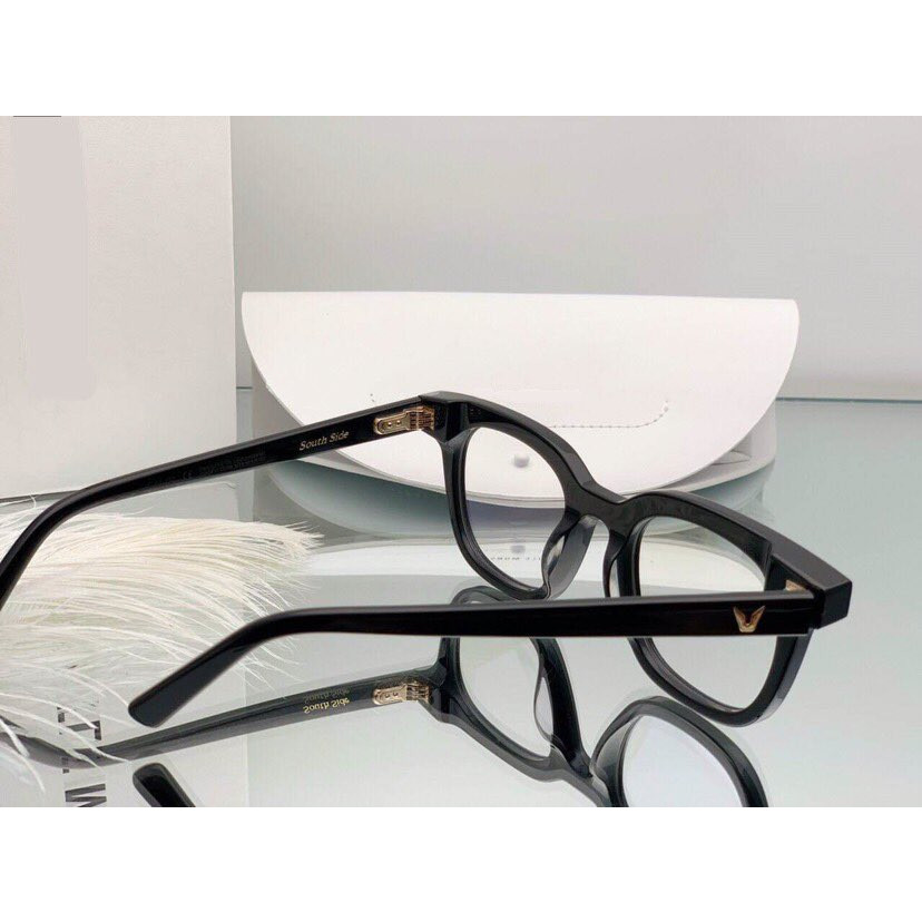 Kính gọng Mắt vuông Fullbox Phụ kiện cao cấp - Gọng nhựa Acetate bản lề chấu vàng