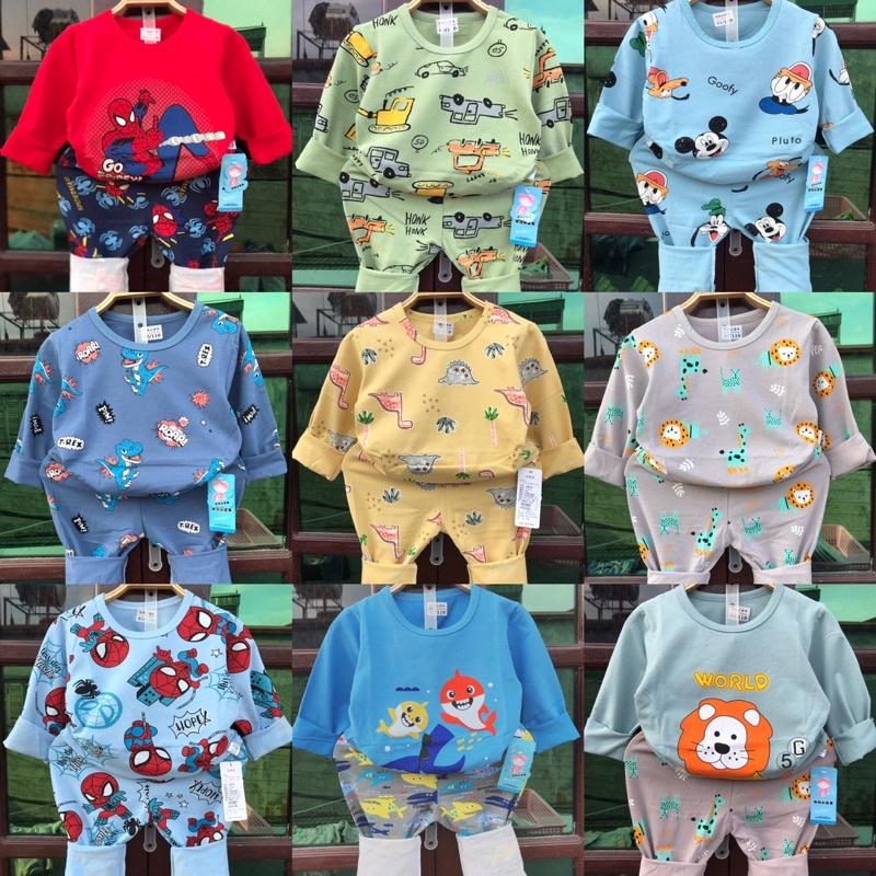 Bộ dài tay xuất Hàn size đại cho bé trai và gái từ 23-33kg