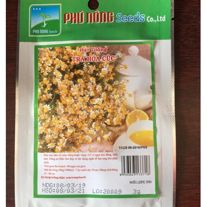 Hạt Giống Trà Hoa Cúc Phú Nông - 1 gói 3gram