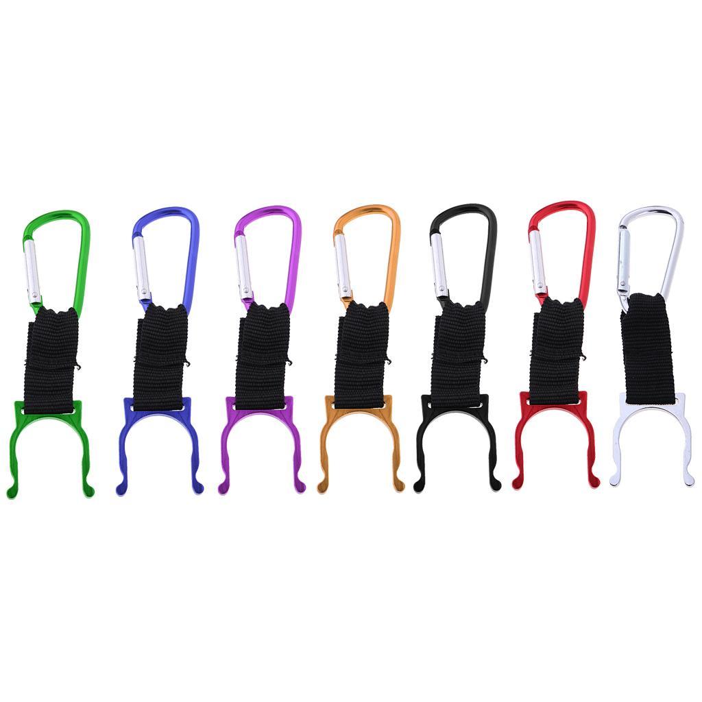 Mini Water Bottle Carabiner D Fast Hanging Buckle for Riding White