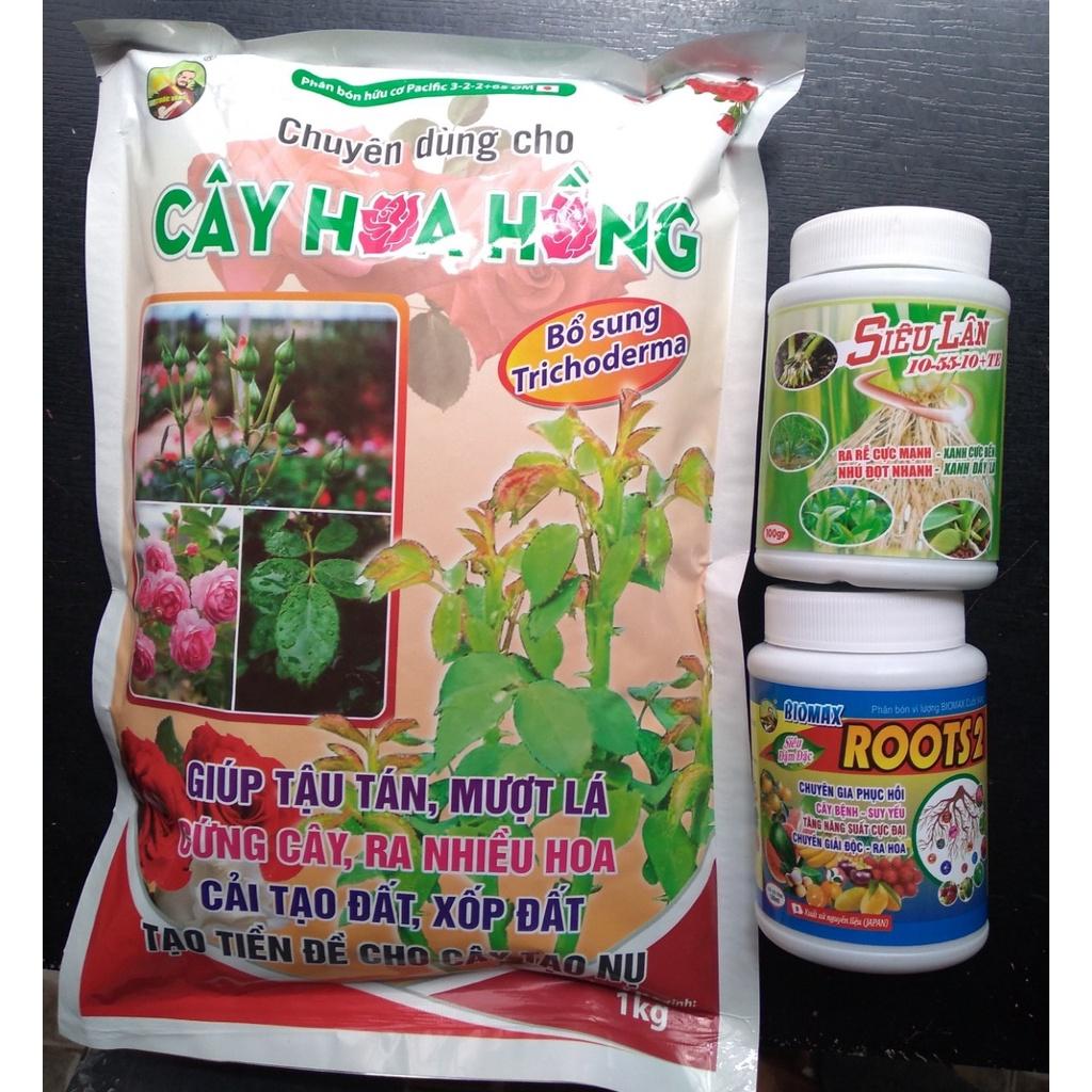 Bộ 3 phân bón phục hồi rể cây Hoa Hồng