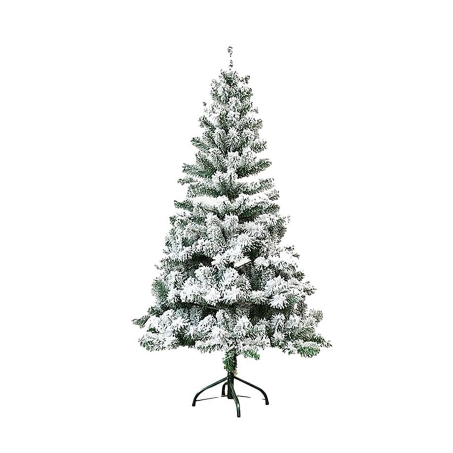 Combo Cây thông Noel phủ tuyết 1m2 đầy đủ phụ kiện trang trí kèm bộ đèn và quả châu