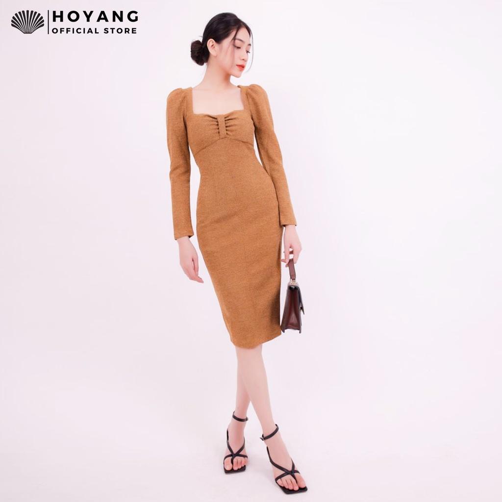 Đầm Cổ Vuông Tay Phồng Ngọt Ngào HOYANG DHY01