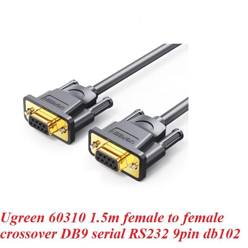 Ugreen UG60310DB102TK 1.5M Màu Xám Cáp tín hiệu nối dài COM RS232 2 đầu âm dài 1.5M - HÀNG CHÍNH HÃNG