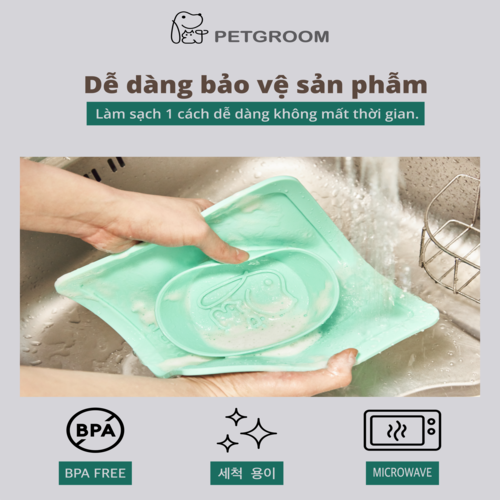 PETGROOM PET SILICONE BOWL(CHÉN ĐỰNG THỨC ĂN THÚ CƯNG BẰNG SILICONE)