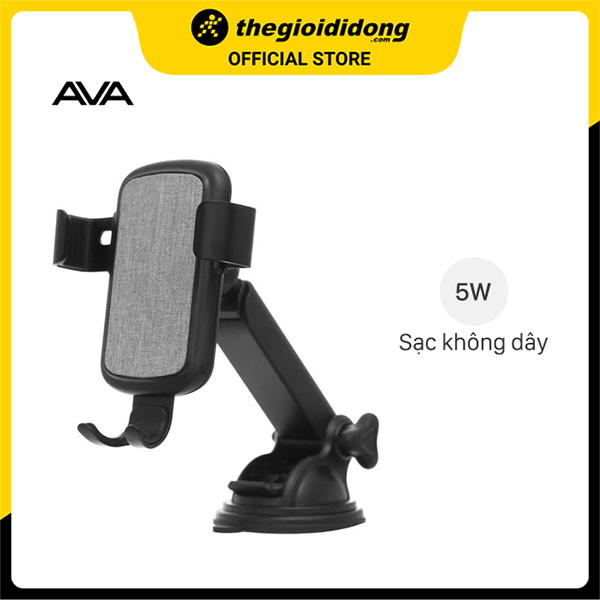 Sạc không dây xe hơi 5W AVA WXC08-A Đen - Hàng Chính Hãng