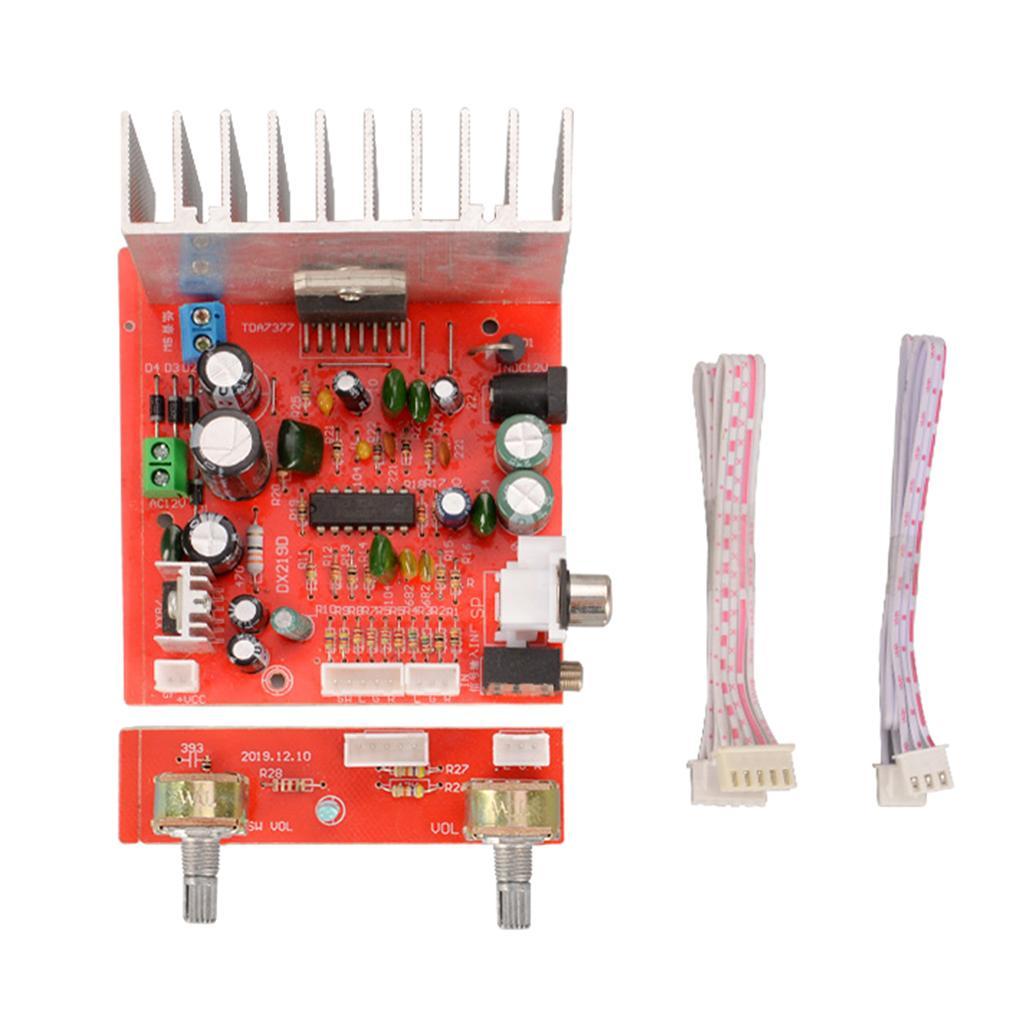 1 Pieces 7377PRO Mini DC 12V 2.1 Channel Subwoofer Audio Amplifier 38W Board