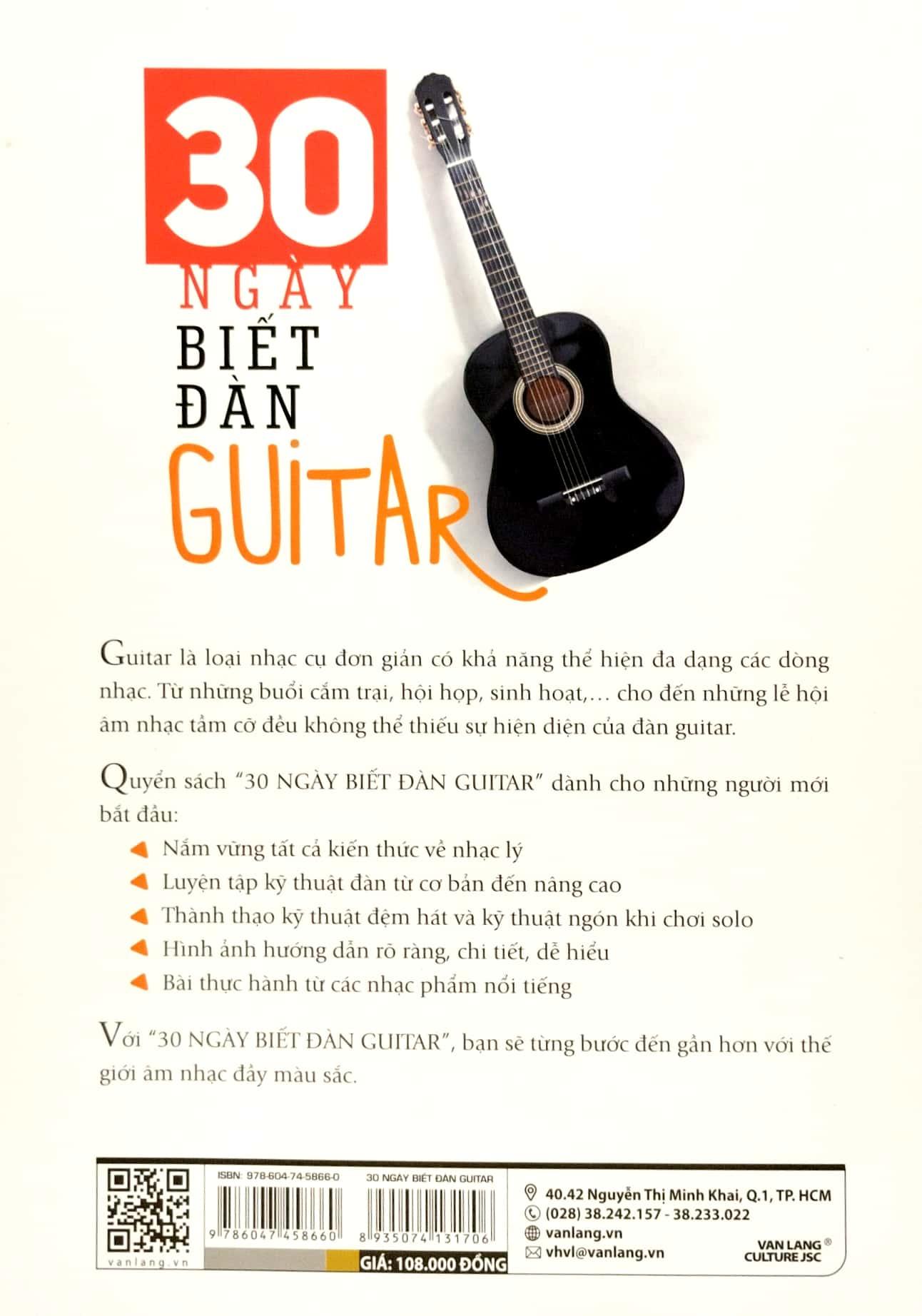 30 Ngày Biết Đàn Guitar (Tái Bản 2023)